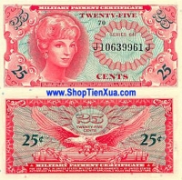 MS216 - 25 cent seri 641 năm 1965